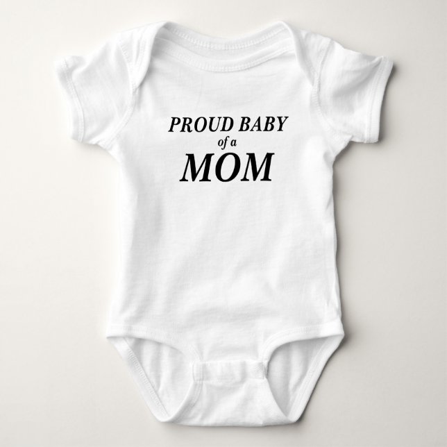 Body Para Bebê Bebê orgulhoso de um bodysuit da mamã (Frente)
