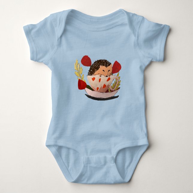 Body Para Bebê Bebê Ouriço-Cacheiro (Frente)
