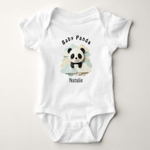 Body Para Bebê Bebê Panda Dobrado Origami Fofo