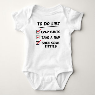 Body Para Bebê Bebê para fazer a lista