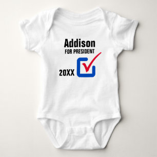 Body Para Bebê Bebê para presidente