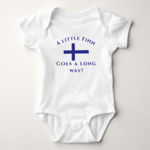 Body Para Bebê Bebê Patriótico Finlandês Personalizável