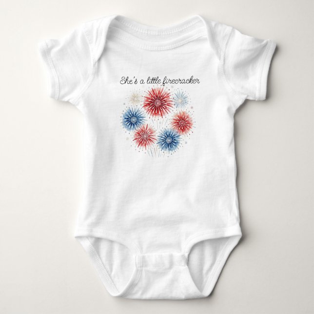 Body Para Bebê Bebê pequeno foguete  (Frente)
