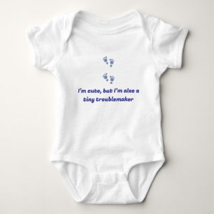 Body Para Bebê Bebê personalizado com citações hilárias