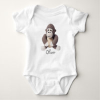 Bebê Personalizado Crochet Gorilla