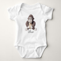 Bebê Personalizado Crochet Gorilla