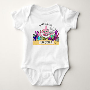 Body Para Bebê Bebê personalizado do tubarão do bebê