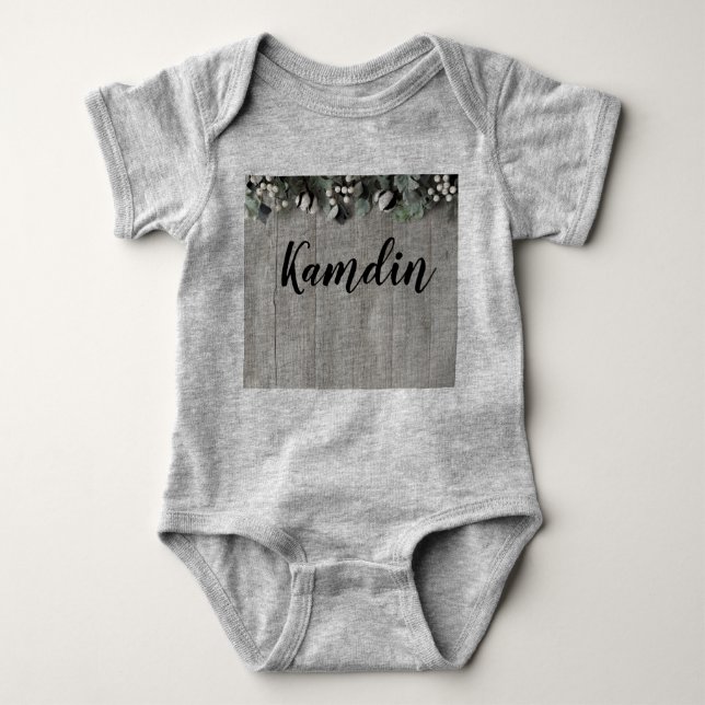 Body Para Bebê Bebê Personalizado Fato De Algodão Berries B (Frente)