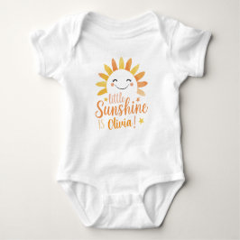 Body Para Bebê Bebê personalizado "Pequeno Sol"