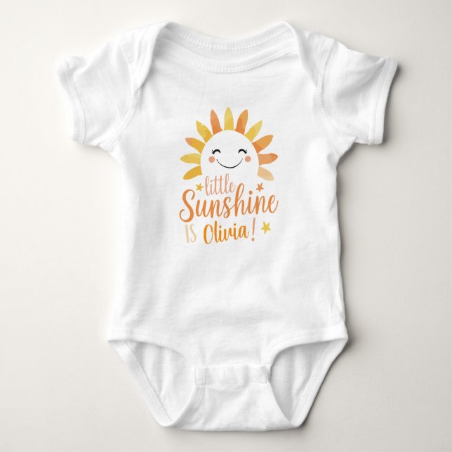 Body Para Bebê Bebê personalizado "Pequeno Sol" (Frente)