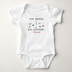 Body Para Bebê Bebê Pescador Pequeno Pescador Grande Atitude - Pe