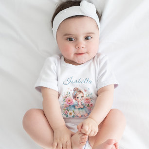 Body Para Bebê Bebê princesa encantada