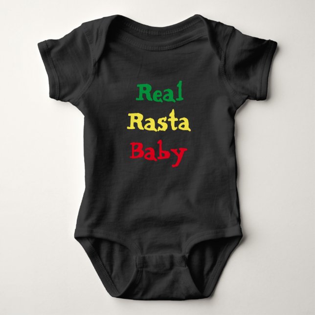 Body Para Bebê Bebê real de Rasta (Frente)