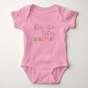 Body Para Bebê Bebê Rosa Irmã Menina Romper