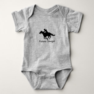 Body Para Bebê Bebê Roupa Futura Cowgirl Western Barrel Racer
