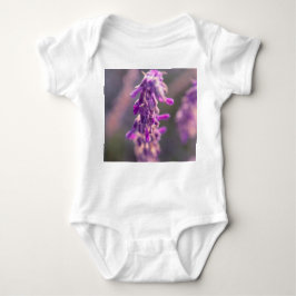 Body Para Bebê Bebê roxo Onsie da flor da lavanda das belas artes
