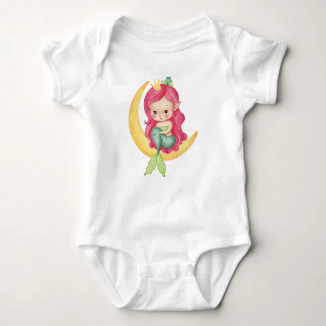 Body Para Bebê Bebê Sereia Uma Roupa De Peça