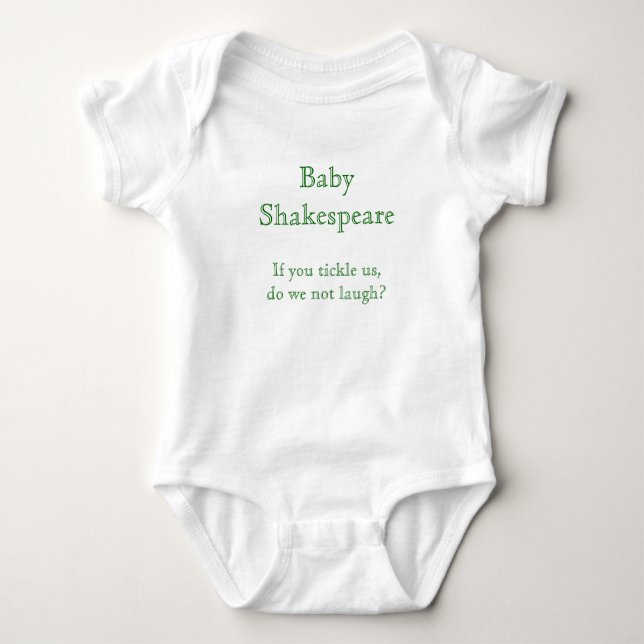 Body Para Bebê Bebê Shakespeare (Frente)