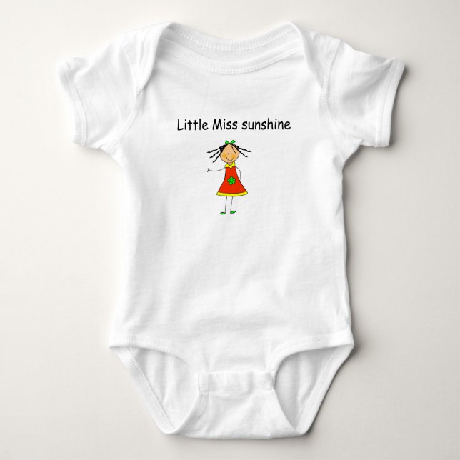 Body Para Bebê Bebé Shirt “Little miss sunshine " (Frente)