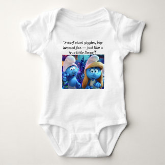 Body Para Bebê Bebê Smurfs 