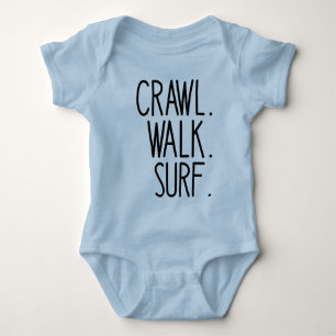 Body Para Bebê Bebê Surfista, Engatinhar Andar Surf, Fã de Surf F