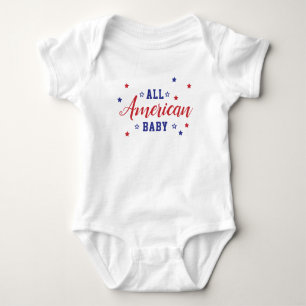 Body Para Bebê Bebê Totalmente Americano 4 de Julho Independência