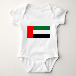 Body Para Bebê Bebê-traje com bandeira dos Emirados Árabes Unid
