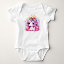 Bebê Unicórnio Princesa Fofa
