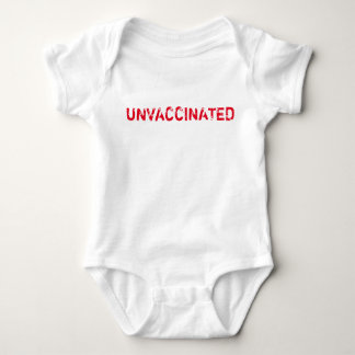 Body Para Bebê Bebê "UNVACCINATED"