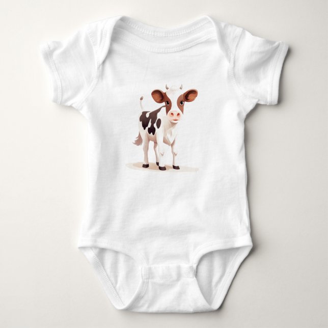 Body Para Bebê Bebê, Vaca Bebê, Bebê (Frente)