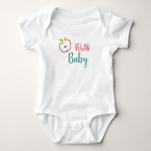 Body Para Bebê Bebê Vegano Cute Maçã