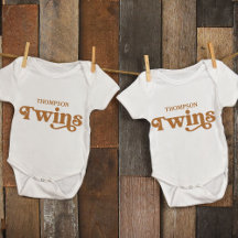Bebê vem em breve verba personalizada de gêmeos