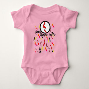 Body Para Bebê Bebê Vermelho Amarelo Cor-de-rosa-Amarelo Bolhas