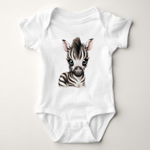 Body Para Bebê Bebê Zebra Adorável