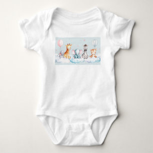 Body Para Bebê Bebê Zebra com todos os seus amigos