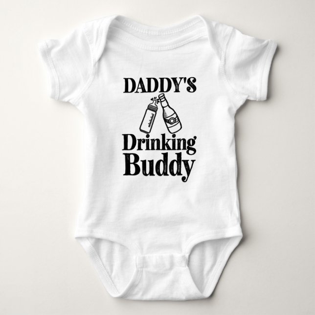 Body Para Bebê Bebendo pai Buddy (Frente)