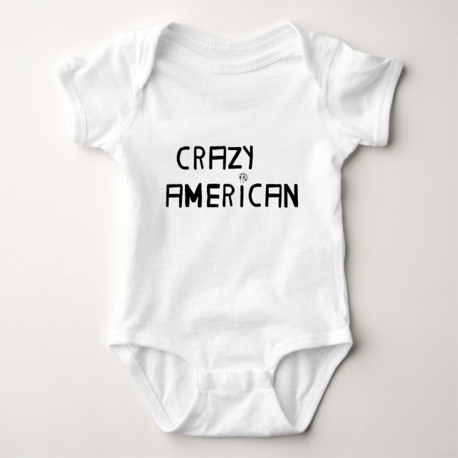 BODY PARA BEBÊ BEBÊS AMERICANOS LOUCOS (Frente)