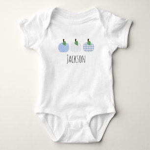 Body Para Bebê Bebês Boys Light Blue Pumpkin Trio