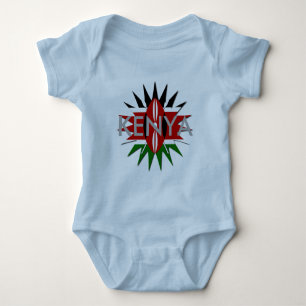 Body Para Bebê Bebês Coloridos Quênia Hakuna Matata Flag
