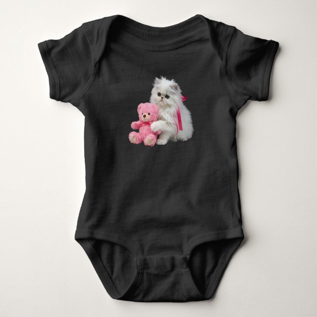 Body Para Bebê Bebês fofos Urso de pelúcia persa Teddy (Frente)