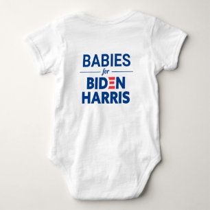 Body Para Bebê Bebês para Biden Harris Texto Personalizado
