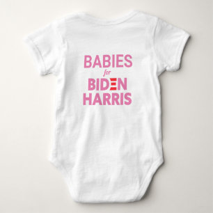 Body Para Bebê Bebês para Biden Harris Texto Personalizado