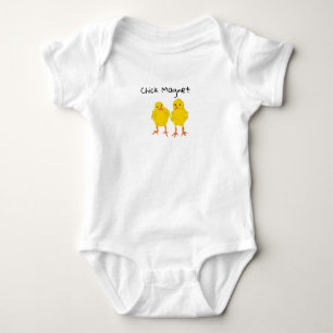 Body Para Bebê Bebês Pintinhos Pintura Pintinho Magnet Bebê Roupa