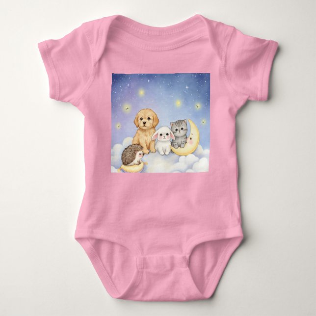 Body Para Bebê Bedtime Story, Coleção de Natasha Us (Frente)