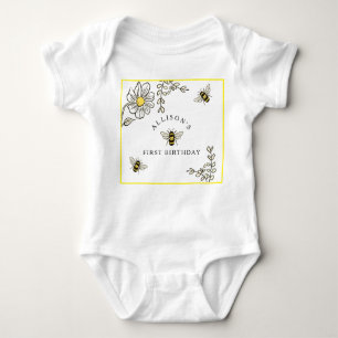Body Para Bebê Bee Birthday Bumble Bee Party