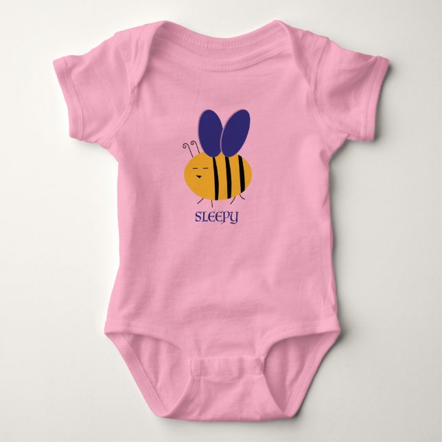 Body Para Bebê Bee Sleepy (Frente)