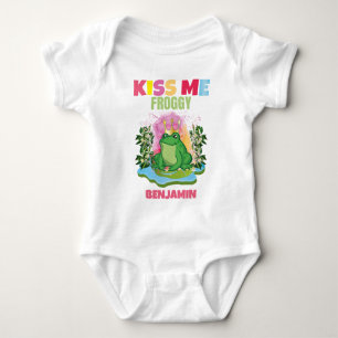 BODY PARA BEBÊ BEIJA-ME GAROTO PERSONALIZADO E ENGRAÇADO.
