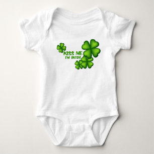 Body Para Bebê Beije-me o irlandês Im