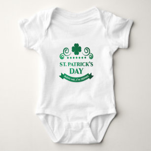 Body Para Bebê beije-me, sou irlandês