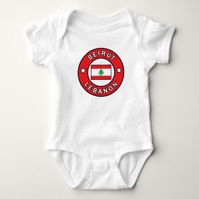 Body Para Bebê Beirute Líbano (Frente)